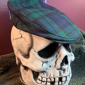 Lochcarron of Scotland black watch Flat cap